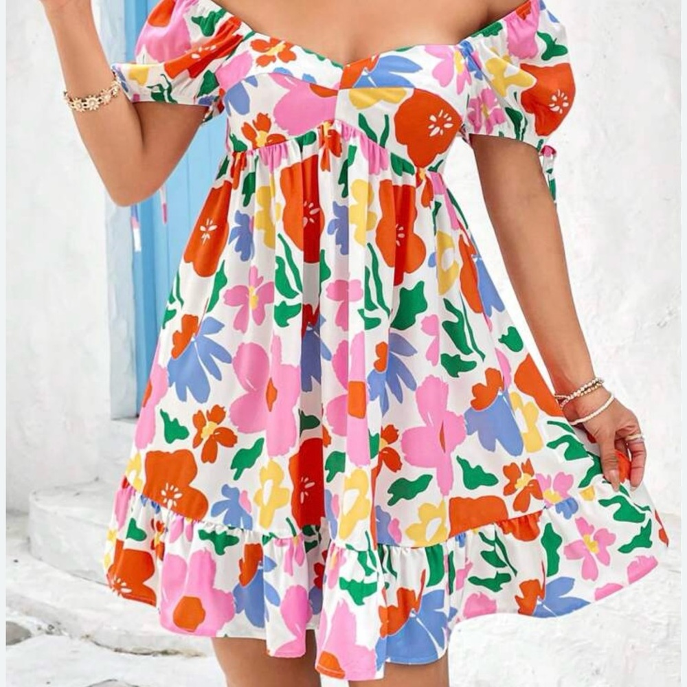 Floral Off-Shoulder Dress